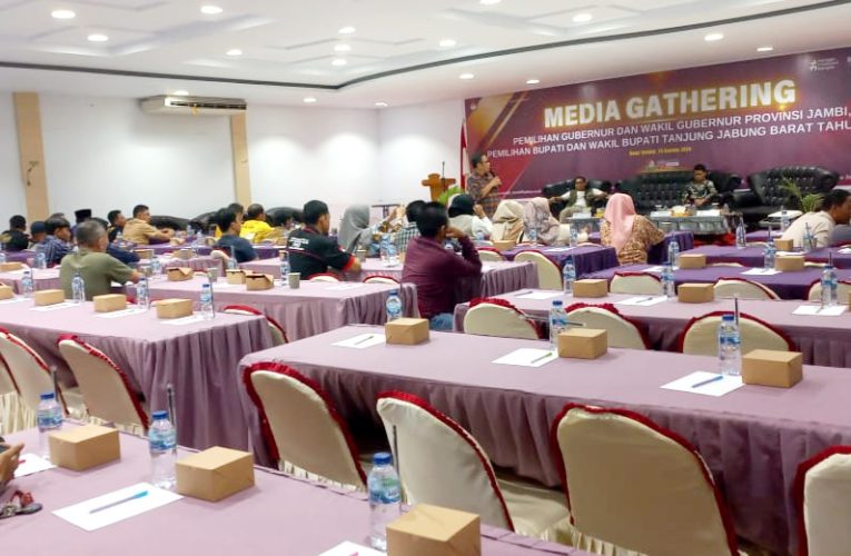 KPU Tanjab Barat Gelar Media Gathering Pilkada 2024