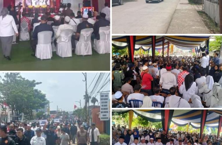 Bersama Ribuan Warga, Hairan-Amin Resmi Daftar ke KPUTanjab Barat 