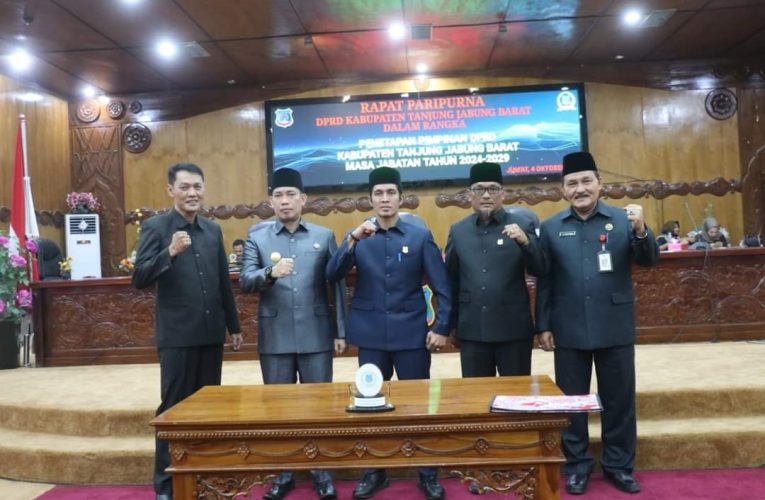DPRD Tanjabbar Gelar Paripurna Penetapan Pimpinan DPRD