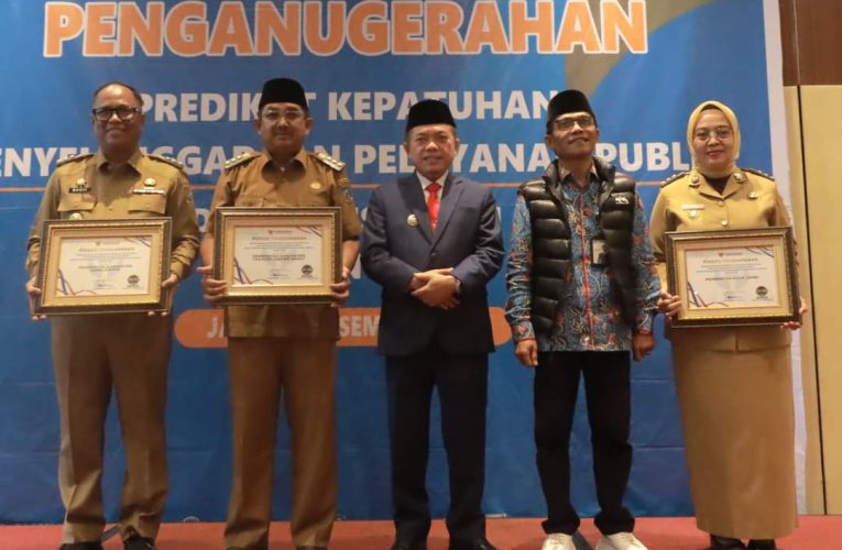 Anwar Sadat Bawa Pemkab Tanjab Barat Raih Penghargaan bergengsi dari Ombudsman RI