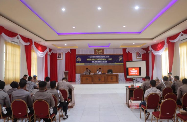 Operasi Keselamatan Siginjai 2025: Kapolres Tanjab Barat Ingatkan Personel untuk Bertindak Profesional