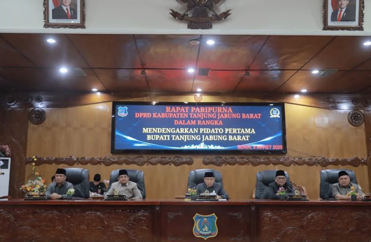 DPRD Tanjabbar Gelar Paripurna, Dengarkan Pidato Perdana Bupati