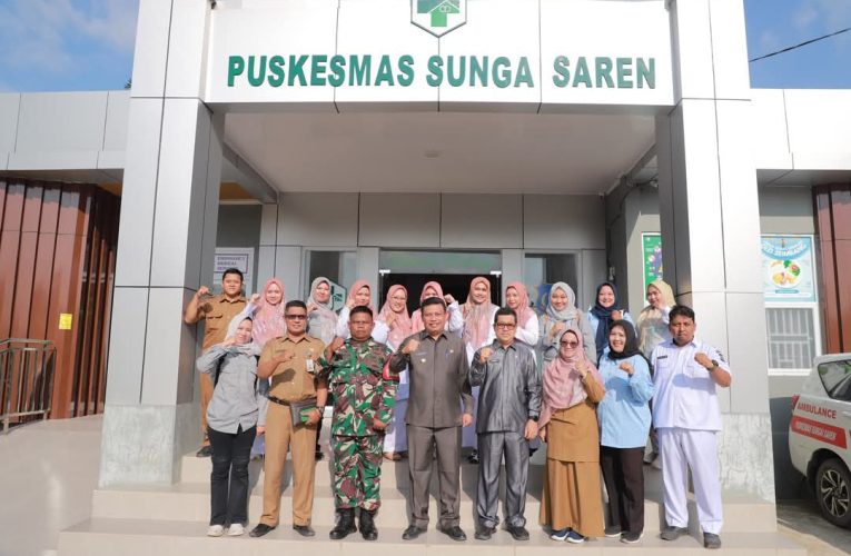 Kunjungan Wabup ke Puskesmas Sungai Saren, Komitmen Pemerintah Wujudkan Kabupaten Ramah Anak