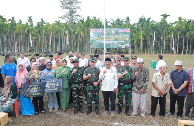 Penutupan TMMD ke-124, Kolaborasi TNI dan Pemkab Tanjab Barat Diapresiasi