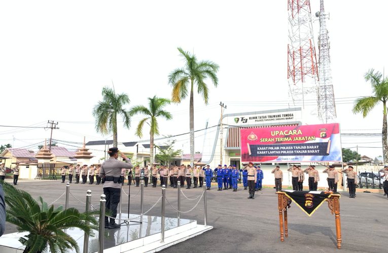 Penyegaran Struktur, Kapolres Tanjab Barat Pimpin Sertijab Dua Pejabat Utama