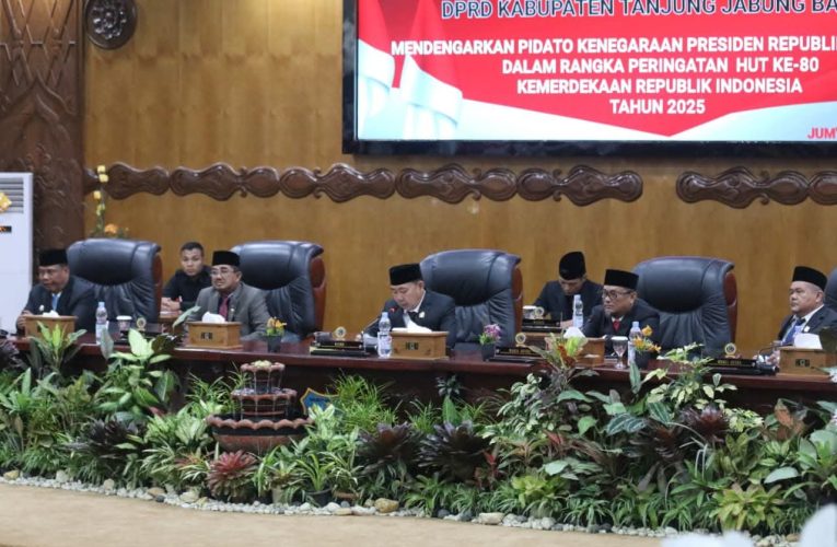 DPRD Tanjab Barat Bersama Forkopimda Ikuti Sidang Tahunan MPR, DPR, dan DPD RI