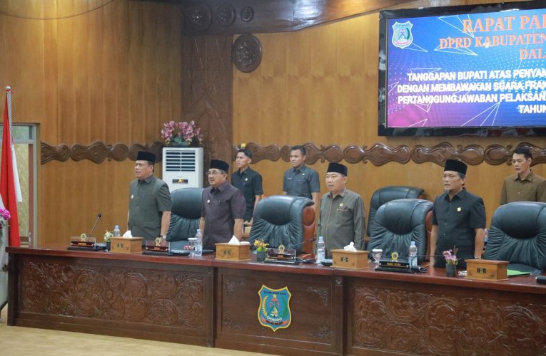 DPRD Tanjab Barat Gelar Rapat Paripurna, Bupati Sampaikan Tanggapan Atas Pandangan Fraksi-Fraksi Terhadap Pertanggungjawaban APBD 2024