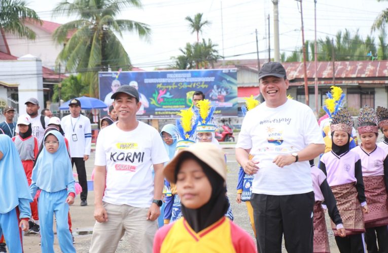 Lewat Senam, Wabup Bangun Generasi Hebat dan Berkarakter Sejak SD