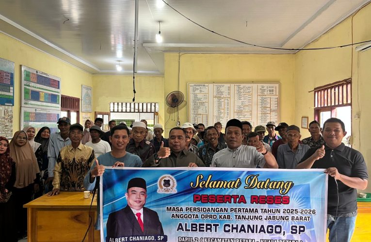 Ketua Komisi III DPRD Tanjab Barat Albert Chaniago, Serap Aspirasi Warga Teluk Kulbi Lewat Reses